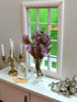 iLAND Miniature Dollhouse Accessories for Barbie Furniture, Glass Vases with Dried Flowers Set