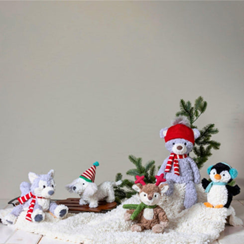 20-Inches, Mary Meyer Stuffed Animal Putty Collection Premium Soft Toy, Bundle Up Teddy Bear