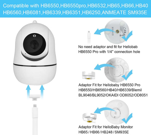 SZAOYU HB65/HB6550/Pro/HB6560/HB6240/ HB65/ HB6351/ HB6339/ HB66/HB40/HB66, SM935E, Tripod Baby Monitor Mount