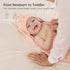 100% 2 Pack 32x32Inch, PHF Muslin Cotton Baby Hooded Towels, Bath Towel with Hood for Newborn, Infant, Toddler, Ultra