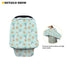 Forchrinse Leopard Cheetah Animal Print Baby Car Seat Canopy for Boys Girls - Soft Nursing Breastfeeding Cover Stroller