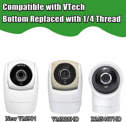 Haloera 1/4 VM901, VM928HD, VM5463 Thread Parts for VTech New Baby Monitor Cameras