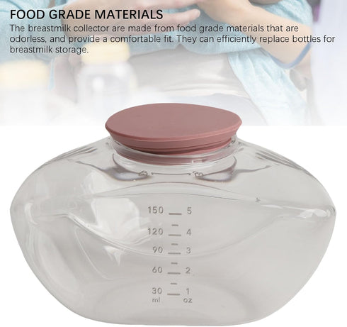 Denash M9 150 ML Breast Milk Collection Cup, Wearable Breastpump Milk Collector Cup, Tight Seal Leakproof Milk Saver