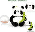 9'' Panda Stuffed Animal Plush Toys, Cute Black and White Panda Doll Gifts with Bamboo Plushies
