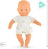 Corolle Mini Calin Bunnies Baby Doll - Small 8" Soft Body with Blue Eyes and Bunny Pattern Outfit, Vanilla-Scented, Easy to Hold - for Kids Ages 18 Months and up