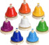 Facmogu 8 Desk Bells, Notes Diatonic Metal Hand Bells, Rainbow Music Bells, Musical Learning Teaching Percussion