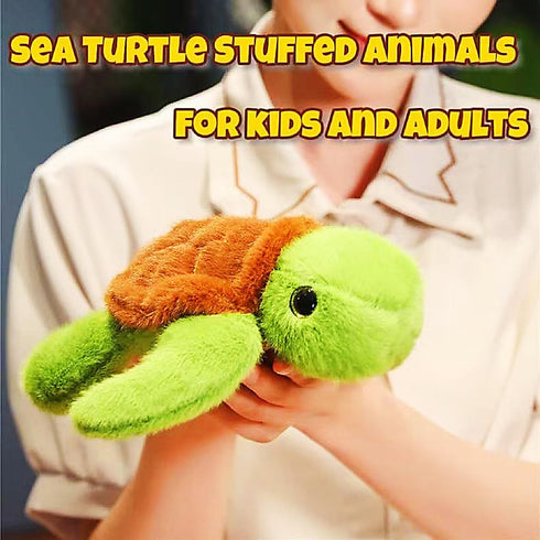 LoYuSenn 10-Inch Sea Turtle Stuffed Animal, Cute Turtle Plush Toys for Kids, Soft Stuffed Sea Animal Plushies for Girls