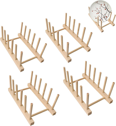 Wooden Puzzle Display Stand, 4 Pcs Puzzle Storage Rack and Organizer for Kids and Adults Craft Collection Lovers
