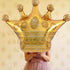 14PCS Gold Foil Crown Balloons for Birthday, Wedding, Party, Baby Shower Decorations - 4 Giant & 10 Mini Size