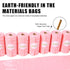 20 (300 Pack), USBOO Disposable Diaper Bags for Baby - Refill Rolls Disposable Trash Bag with Dispenser - Cherry