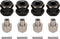 INJORA RC Hex Hub 12mm Brass Wheels Hex Hub Extension Black Drive Adapter for 1/10 RC Crawler