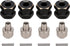 INJORA RC Hex Hub 12mm Brass Wheels Hex Hub Extension Black Drive Adapter for 1/10 RC Crawler
