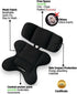 Peak and Rainbow Compatible with Doona Infant Insert - Universal Newborn Car Seat Head Support, Black