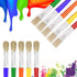 Anezus Large Chubby Paint Brushes Round and Flat for Washable Paint Acrylic Paint, 10Pcs for Preschool