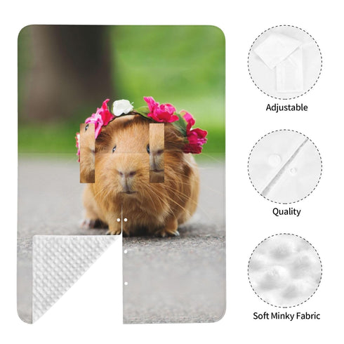 Zhbvncp Cute Guinea Pig Baby Car Seat Cover & Breastfeeding Nursing Cover - Breathable Stretch Fabric Multi-Use Nursing