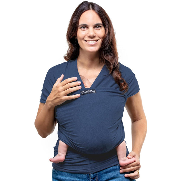 CuddleBug Baby Wrap - Hands-Free Baby Carrier Wrap - Soft & Stretchy