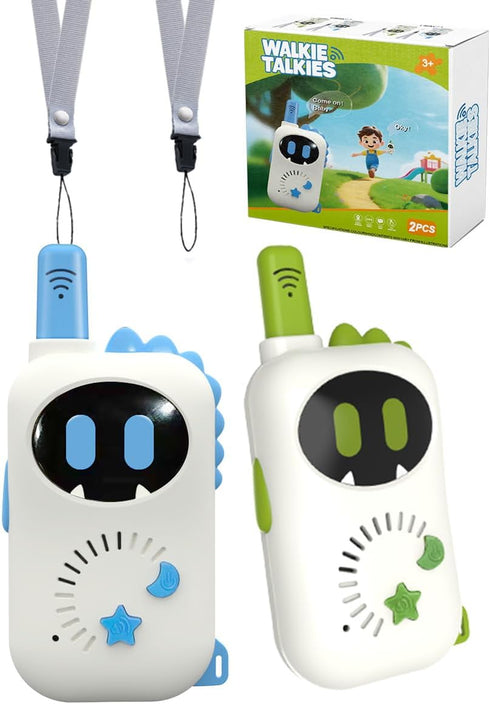 2 Robot Children's walkie-talkies, Cartoon mini Design Exclusive walkie-talkies, Suitable Toys for