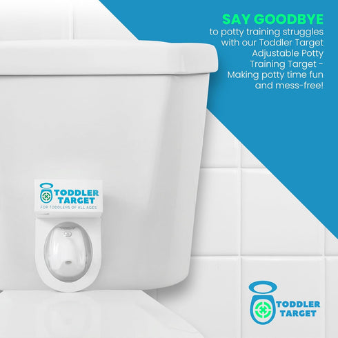 Adjustable Potty Toilet Target with Motion Sensor, Bullseye Illumination, and Nightlight, Precision Training - Ideal
