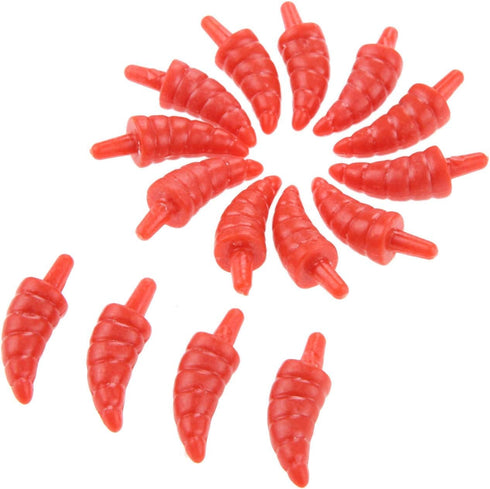 Yetaha 50PCS Mini Snowman Nose Plastic Red Noses for DIY Christmas Decoration Craft