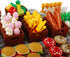 180pcs Food Building Blocks Kitchen Accessories Set, DIY Building Set Compatible with All Major Brands (#B)