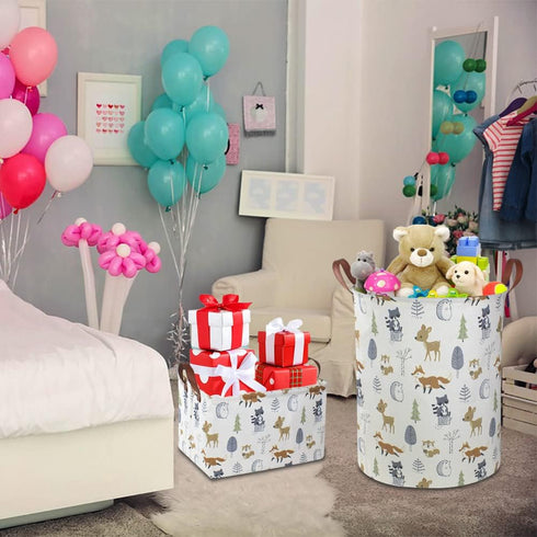Baby Laundry Hamper, Kids Laundry Basket, Waterproof Storage Bin for Clothes Organizer, Toys Box, Room Decor (Animal)