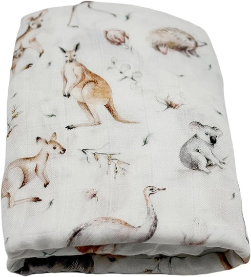 Hollyoo Muslin Swaddle Blanket, Muslin Swaddle Blankets for Boys and Girls, Baby Receiving Swaddles, Unisex Receiving