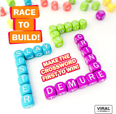 15 Viral Studios Scrambled The Dice-Driven Word Game Fast-Paced Party Game | Spell, Shout, and Win in This Ultimate