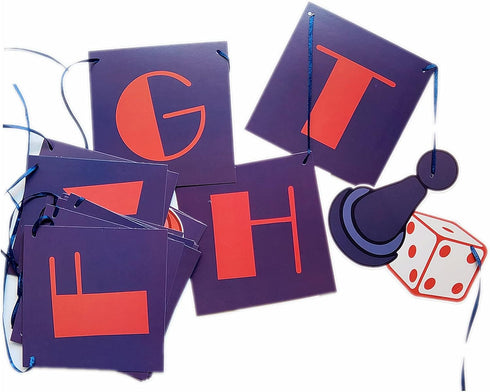 Family Game Night Party Banner, Game On Party Supplies for Kids Adults Birthday Video Game Party Decorations