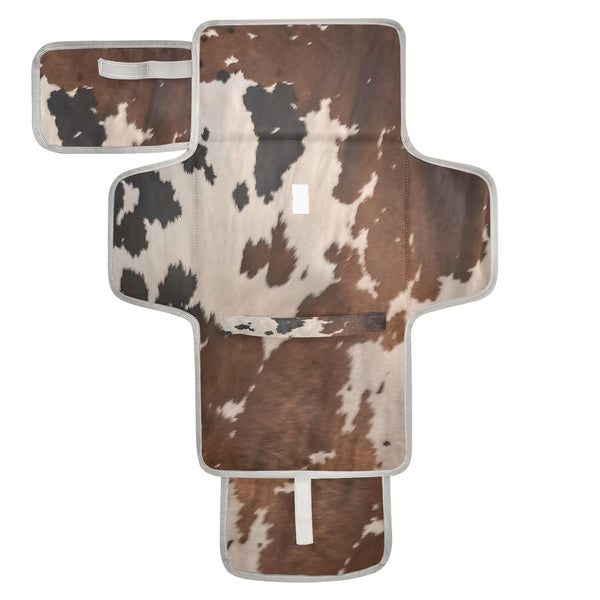 Kigai Portable Diaper Changing Pad for Baby Cow Print Waterproof Foldable Travel