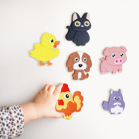 Refrigerator Magnets for Kids, Cute Farm Animals Fridge Magnets for Toddlers, Educational Gift