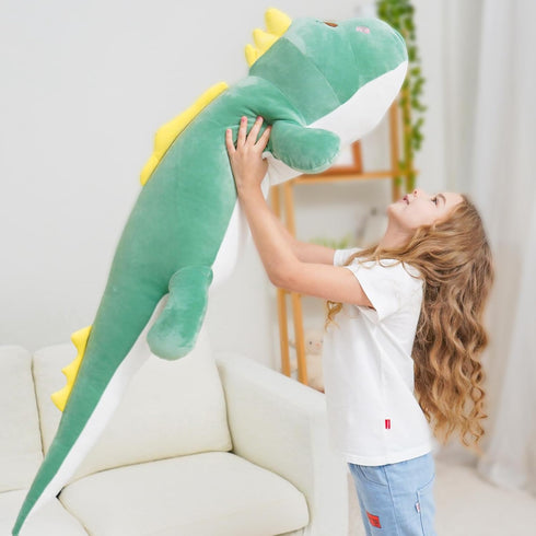40 Inch Giant Dinosaur Soft Body Pillow Plush Dino Toy, Cute Big Stuffed Animal for Kids