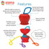 6-12 Grapple, the Baby Suction Cup Toy Holder for High Chair, Stroller and Teething Toys for Babies Months. One of Your