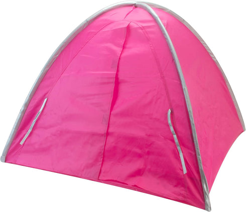 Sophia's 18" Doll Camping Tent, Hot Pink and Silver with Storage Bag