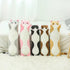 Long Cat Plush Pillow, Pink Cat Body Pillow, Soft Plushies Kawaii Stuffed Kitten Toy for Kids Girlfriend (43.3 Inch)