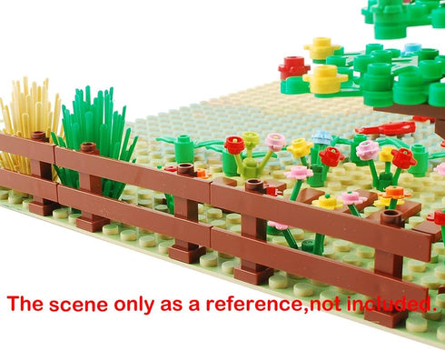 50pcs Fence Building Blocks - City Accessories House Sencery Set DIY Building Kit Compatible with Major Brands (#3)