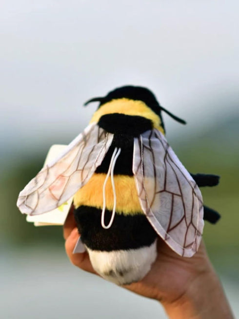 Cute Honeybee Plush Doll, Soft Bee Plush Toy, Stuffed Animal Doll, 17cm