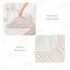 Sets 4-Piece Set Wowelife Toddler Bedding for Girls, Beige Toddler Bed Floral Ruffles Boho Bohemian Jacquard Includes
