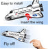 ArtCreativity Space Shuttle Gliders Set of 24, Foam Flying Toys for Boys & Girls, Outdoor Party Favors
