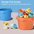 Magnetic Fishing Game Set - Fun Fishing Toy Board Games for Kids and Toddlers Age 3-8, 21 Fish and 6 Poles