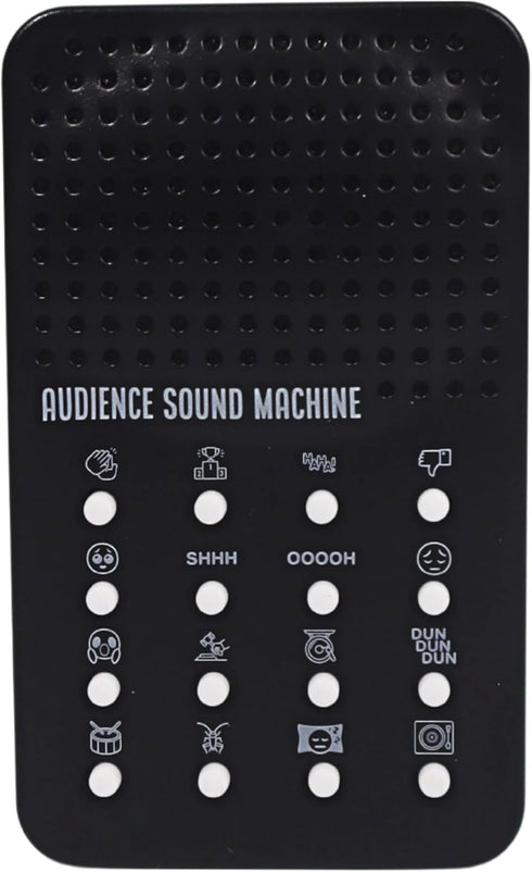 16 16 Audience Sound Machine with Cheers, Boos, Applause, Cheering, Cricket Noises, Rim Shot, Record Scratch - Portable