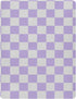 Pigsaly 27x39 Inch Crib Sheets Purple Gray Checkered Baby Sheet for Standard Crib Mattress Boys Girls Toddler Bed