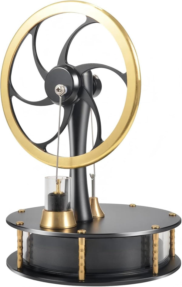 Low Temperature Stirling Engine Educational Toy with Precision Brass Aluminum Parts,Efficient and