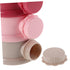 Colorful Three Layer Formula Storage Container for Travel Airtight Seal Easy Dispensing Snack Holder with Individual