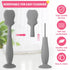 CHENGU 4 Pack Baby Diaper Cream Spatula Applicator Soft Silicone Mini Rash Cream Brush for Newborn (Rose, Gray)