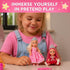 TOMLEON Playset 6 Set 3+ Princess Dolls Mini Princess Dolls with Colorful Gowns, Crowns & Jewelry Fantasy Role Play