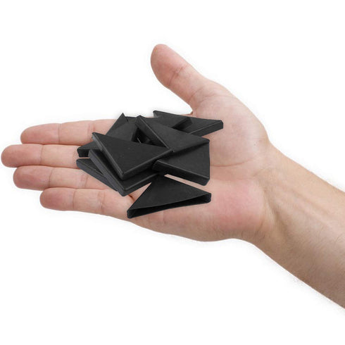 UoYu 20 Pcs Corner Protectors, Shape Triple-cornered Glass Table Corner Protector Cushion, 6mm x 50mm
