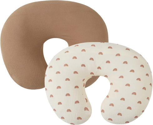 Kangnice 2pcs/Set Removable Baby Feeding Pillow Case Newborns Breastfeeding Cushion Covers Detachable Sleeve