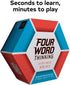 Chronicle Books Four Word Thinking: A Fast-Paced Word Race (Fun Family Word Game, Wordplay Card Game for All Ages), multilcolor