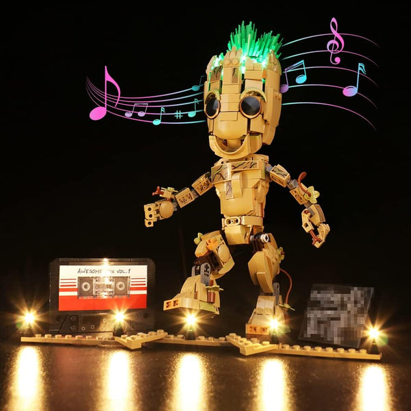VONADO LED Light Kit Compatible with Lego I am 76217, Music Version Lighting for Creative DIY Decor (NO Lego Model)