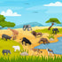RUSON 12 Pcs Safari Animals Figures Toys, Realistic Mini Jungle Zoo Animal Figurines